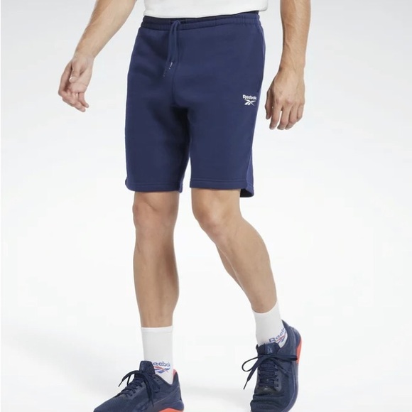 Reebok Men's Identity Fleece Shorts - Vector Navy Large - Picture 3 of 3